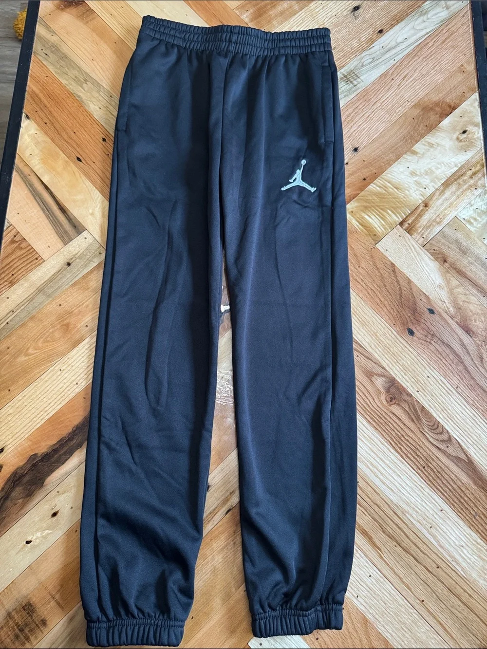 Nike Jordan Kids' Black Track Pants & Leggings Set with Orange & Pink Accents - Picture 9 of 11